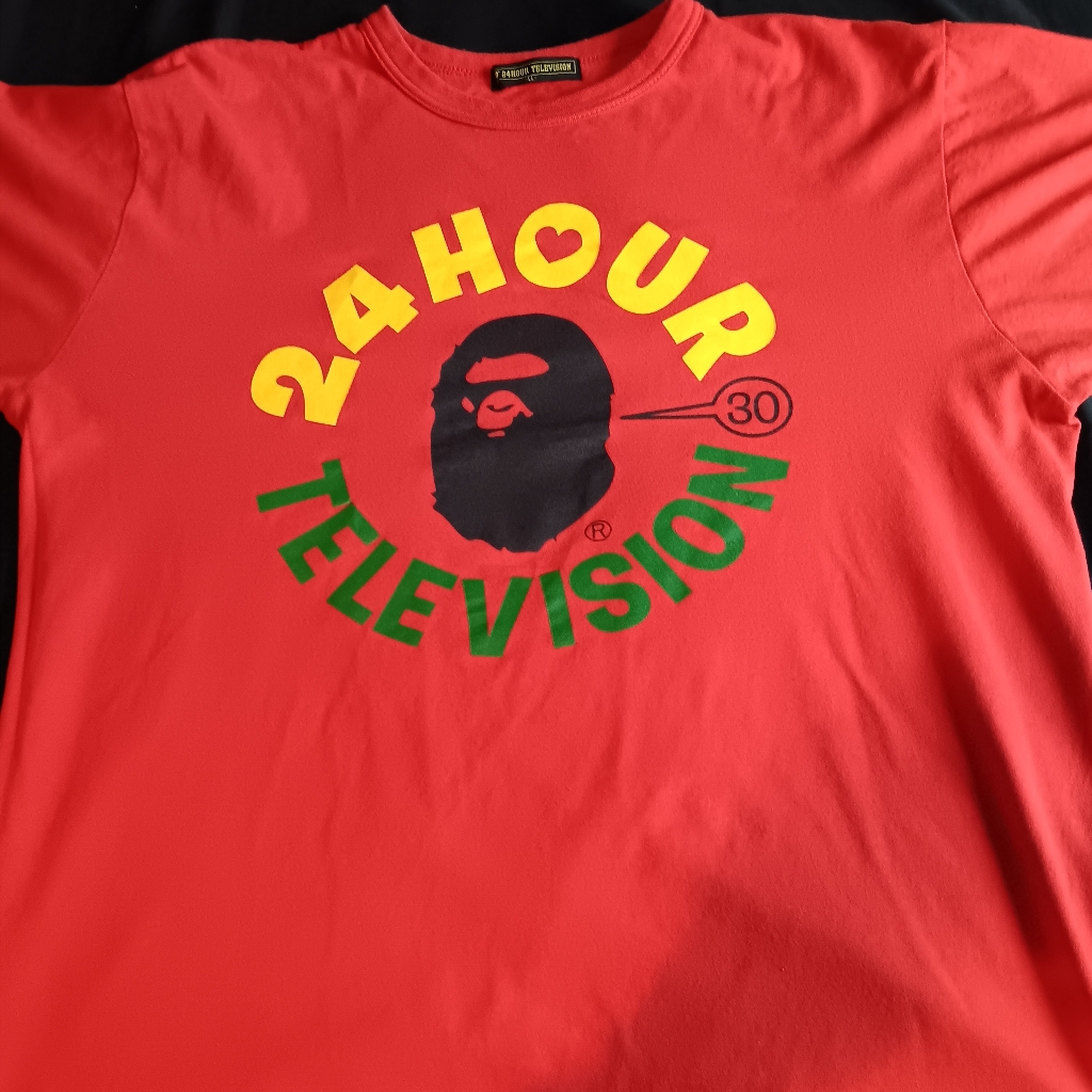 24 Hour Television Bape Collab Tee L